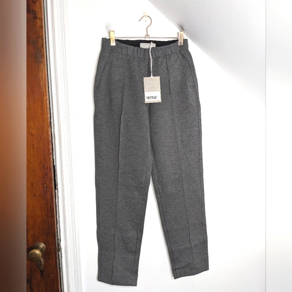 EVERLANE The Dream Pant Elastic Waist Workwear Gray NEW Size XS